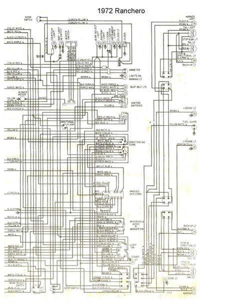 1972 ford ranchero wiring diagrams 